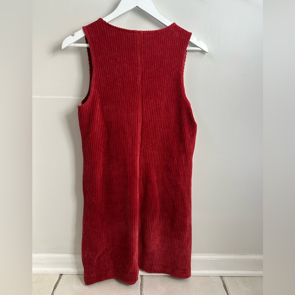 Marine Layer Ribbed Velour Rust Colored Corduroy … - image 3